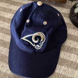Blue Rams Logo Cap worn once